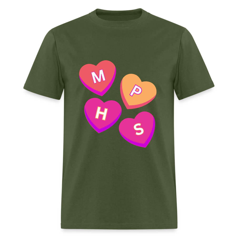 MPHS Convo Hearts Classic T-Shirt - military green
