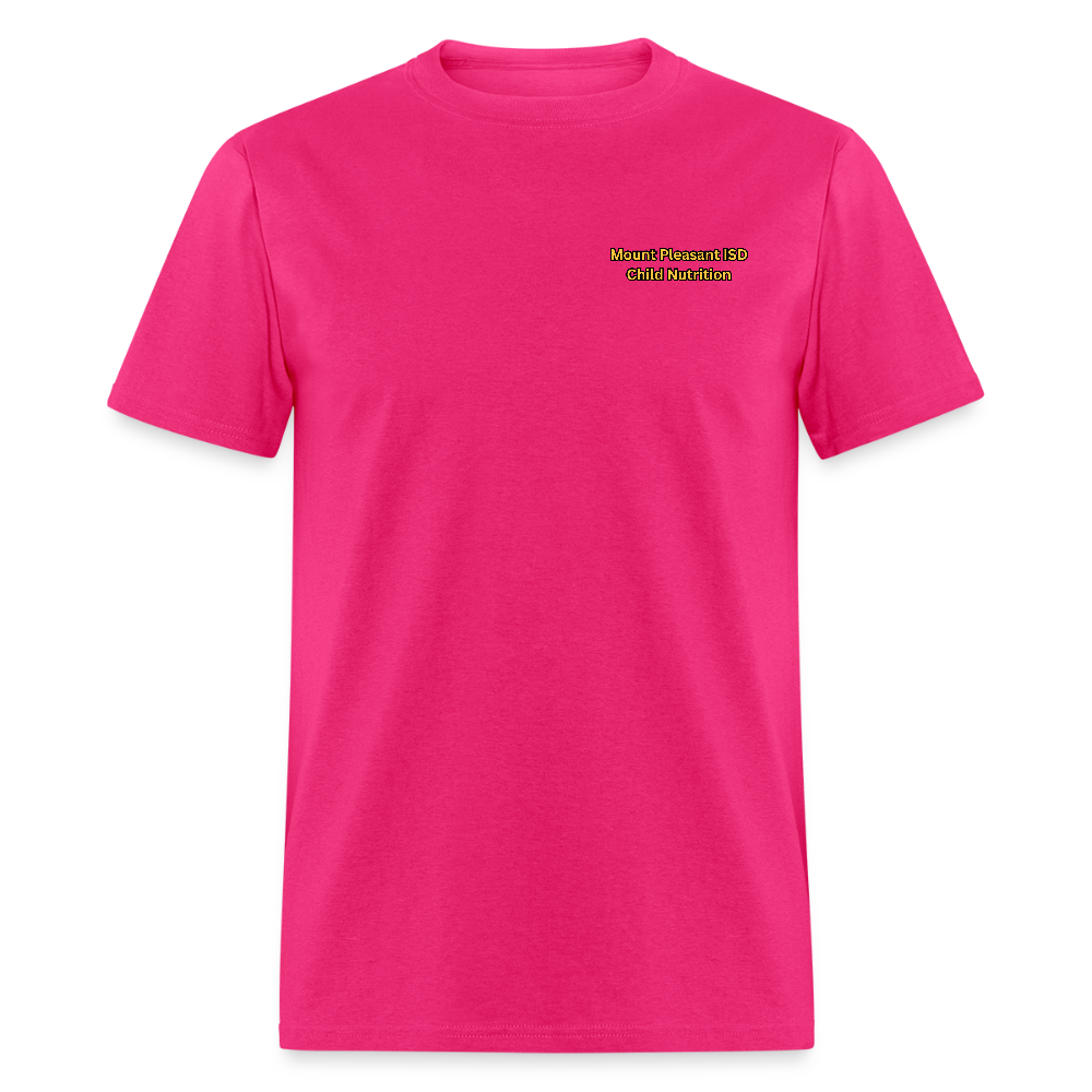 Tiger Vibes Only Black & Gold MPISD Child Nutrition T-Shirt - fuchsia