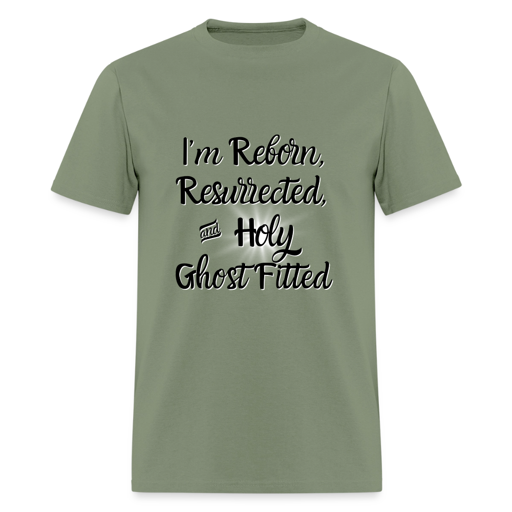 Holy Ghost Fitted 2 T-Shirt | GILDAN 5000 - military green