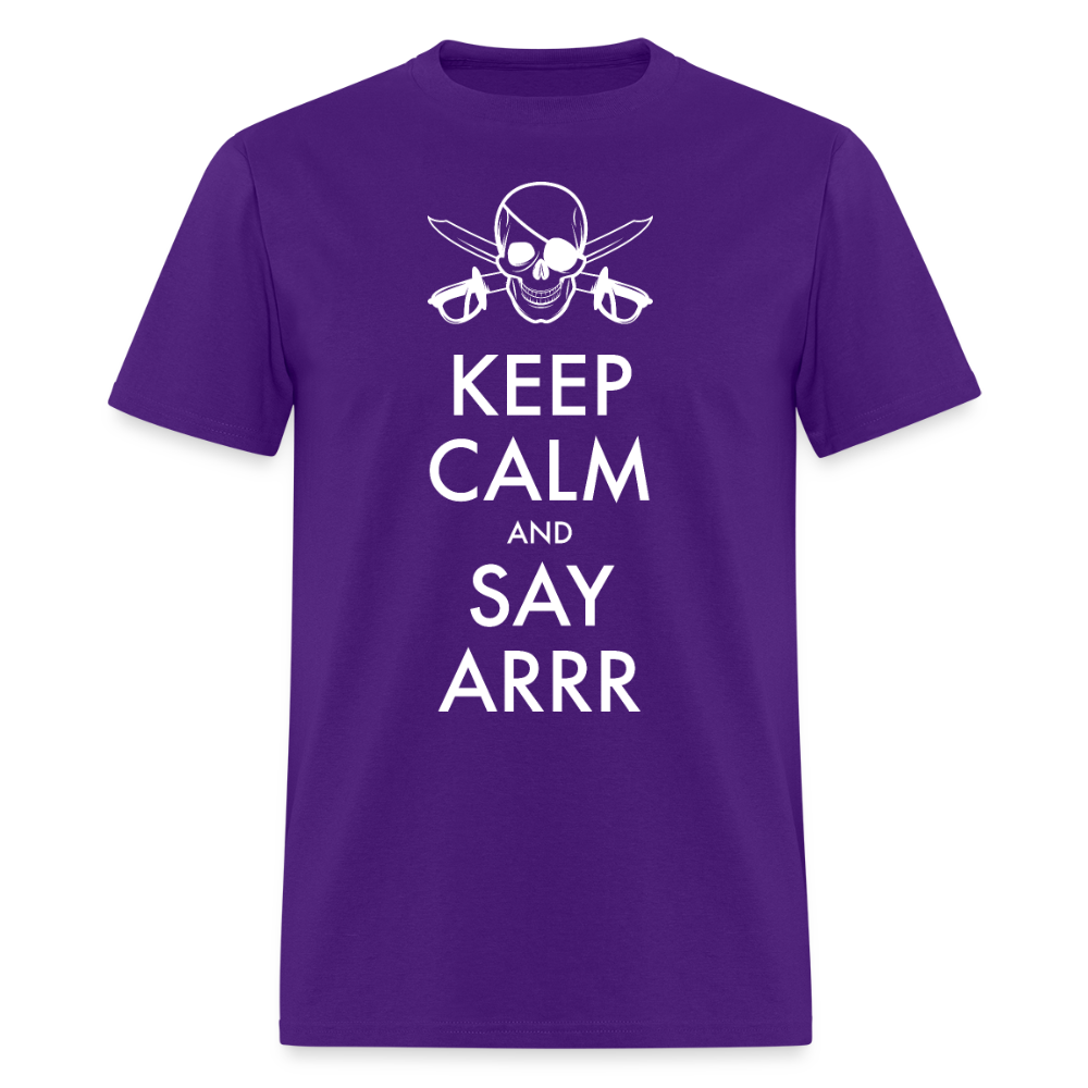 Keep Calm & Say ARRR Classic T-Shirt - purple