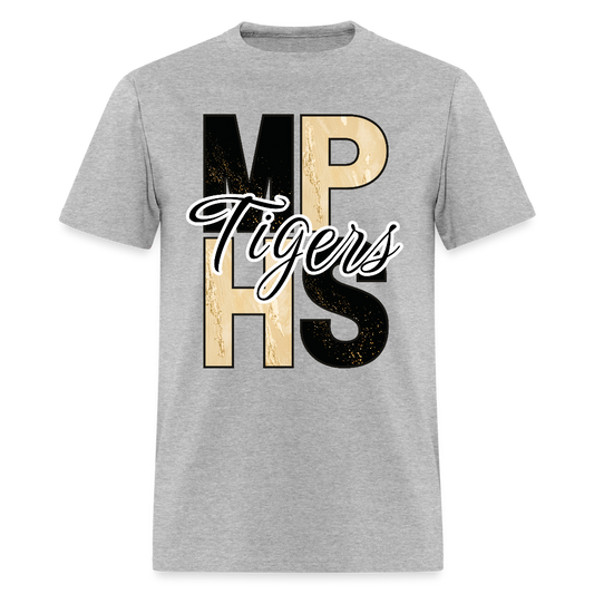 MPHS Block Black and Gold Classic T-Shirt - heather gray