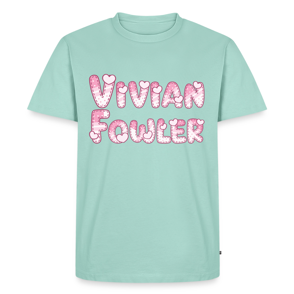 Vivian Fowler Hearts Premium Adult T-Shirt - mint
