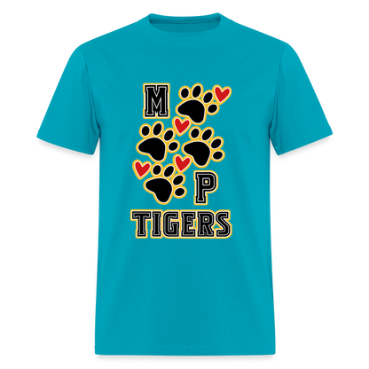 MP Tiger Heart & Sole T-Shirt | GILDAN 5000 - turquoise