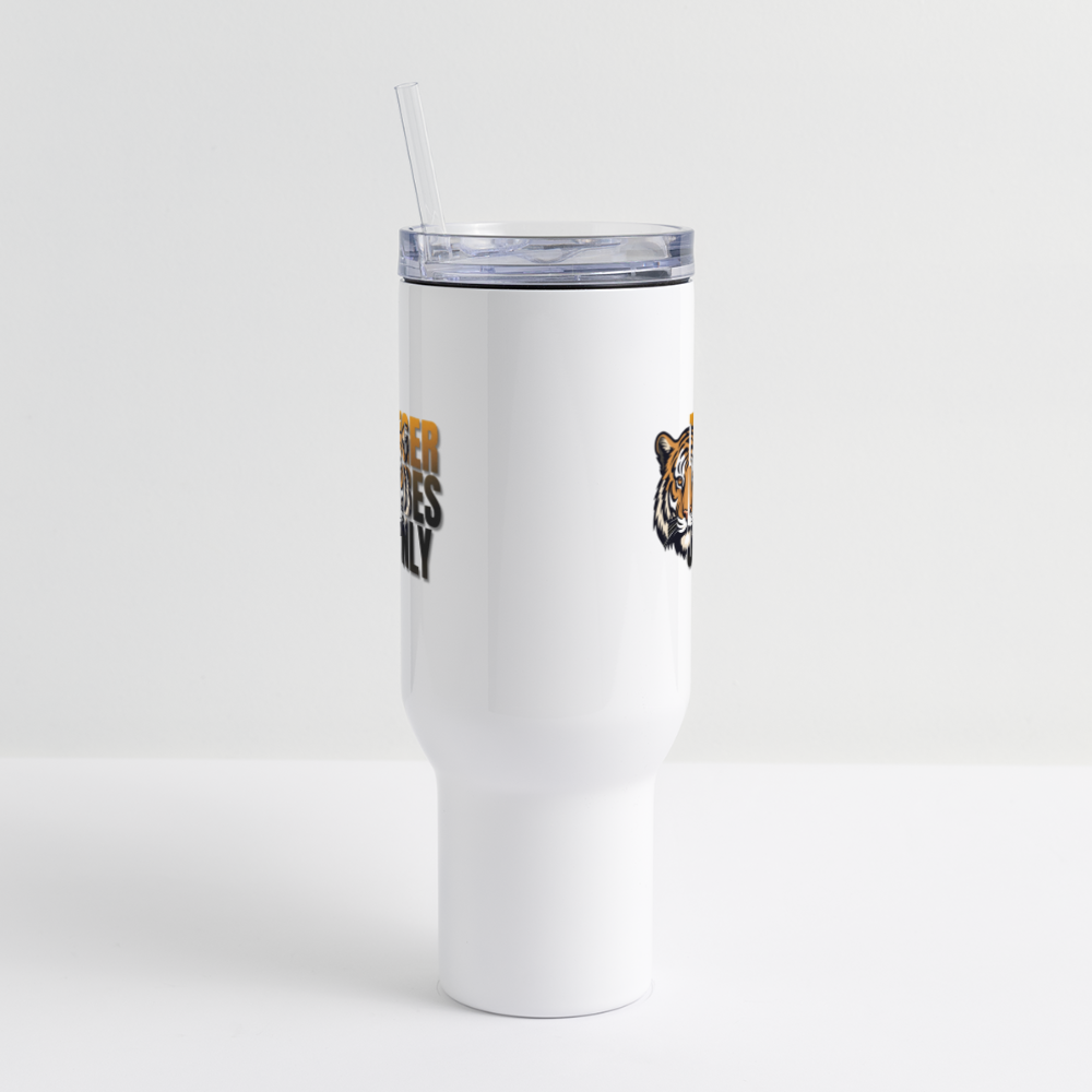 Tiger Vibes Only 40 oz Travel Tumbler - white