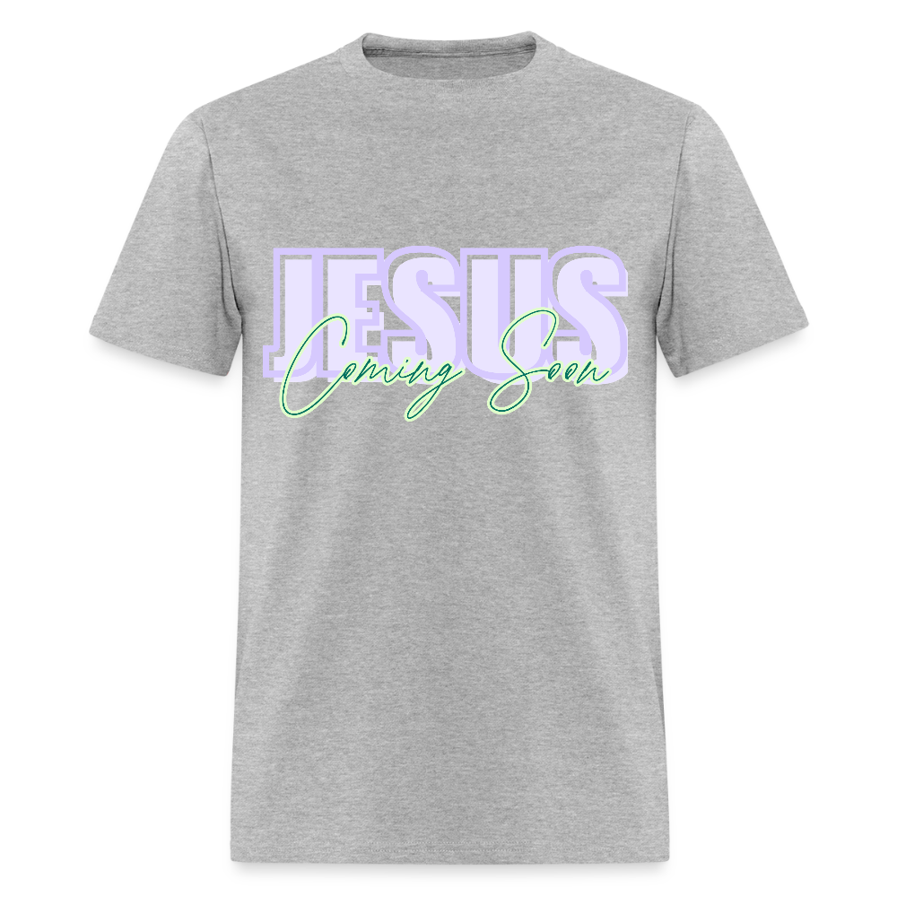 JESUS Coming Soon Unisex Classic T-Shirt - heather gray