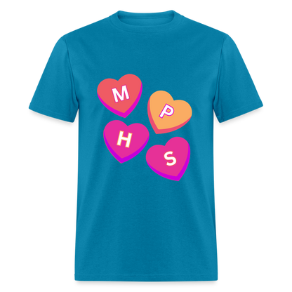 MPHS Convo Hearts Classic T-Shirt - turquoise