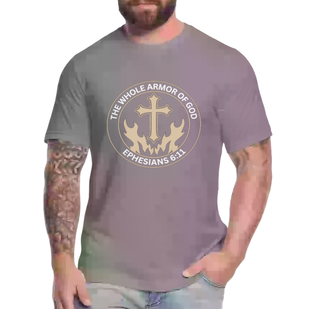 Ephesians 6:11 Unisex Jersey T-Shirt by Bella + Canvas - slate