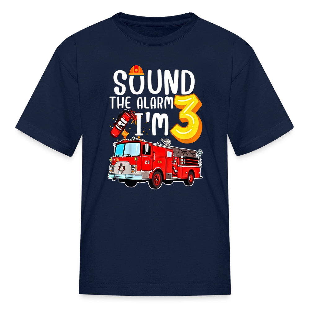 Sound the Alarm Kids' T-Shirt - navy