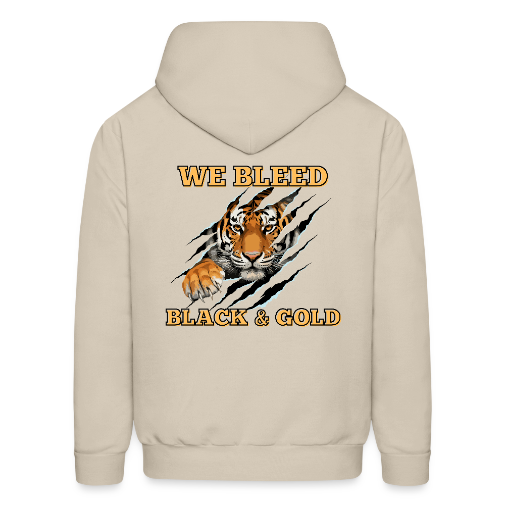 MP Tigers Bleed Black & Gold Men's Hoodie - Sand