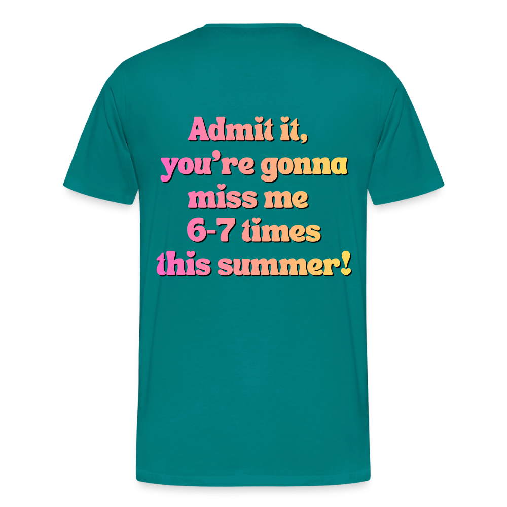 MPHS Cafeteria Crew 6-7 Times Premium Adult T-Shirt - teal