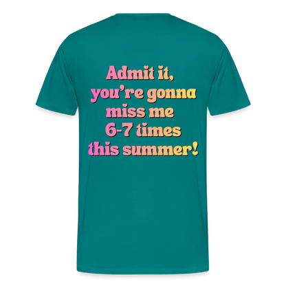 MPHS Cafeteria Crew 6-7 Times Premium Adult T-Shirt - teal