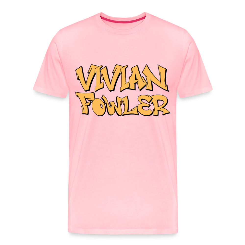 Vivian Fowler Graffiti Premium Adult T-Shirt - pink