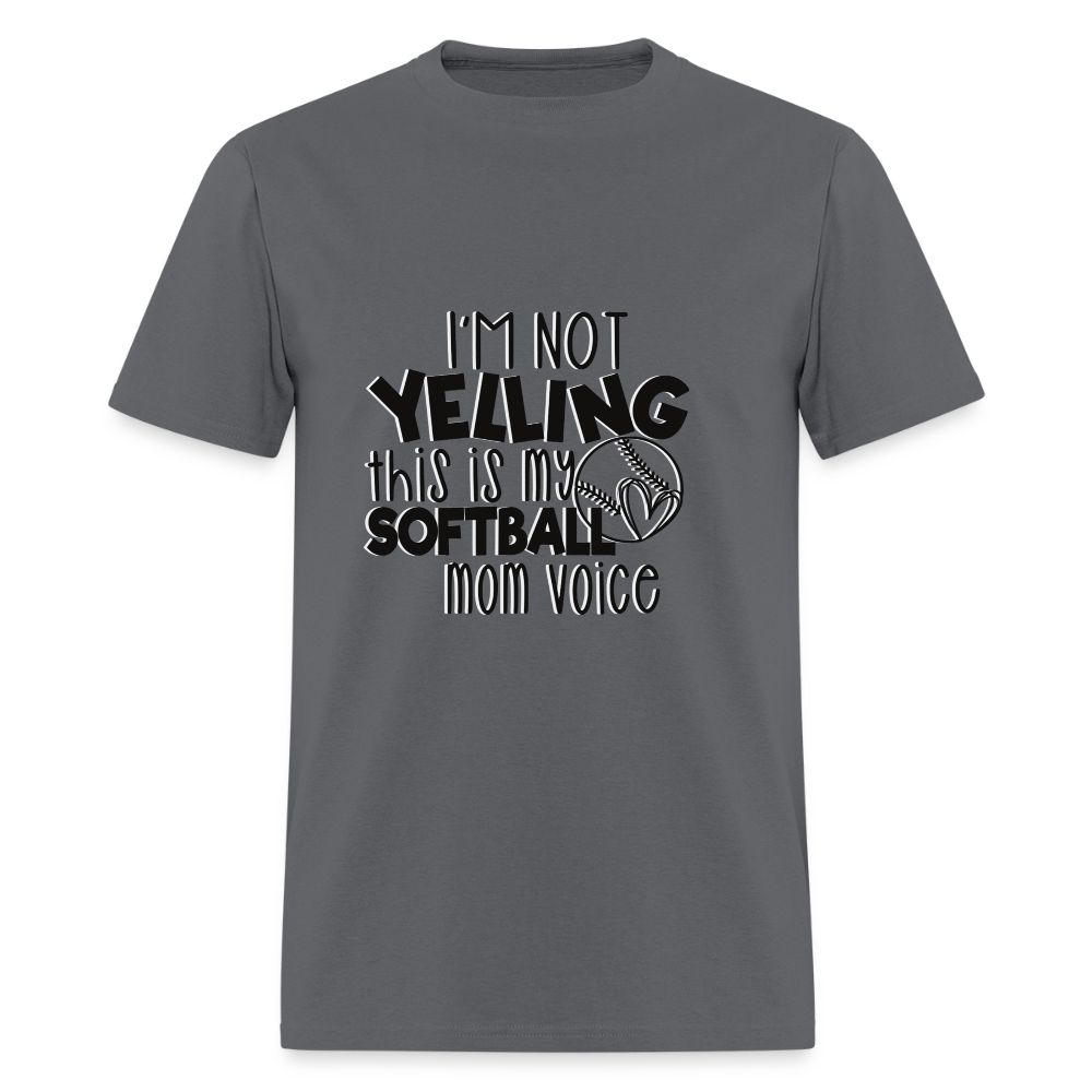 Softball Mom Voice Classic T-Shirt - charcoal