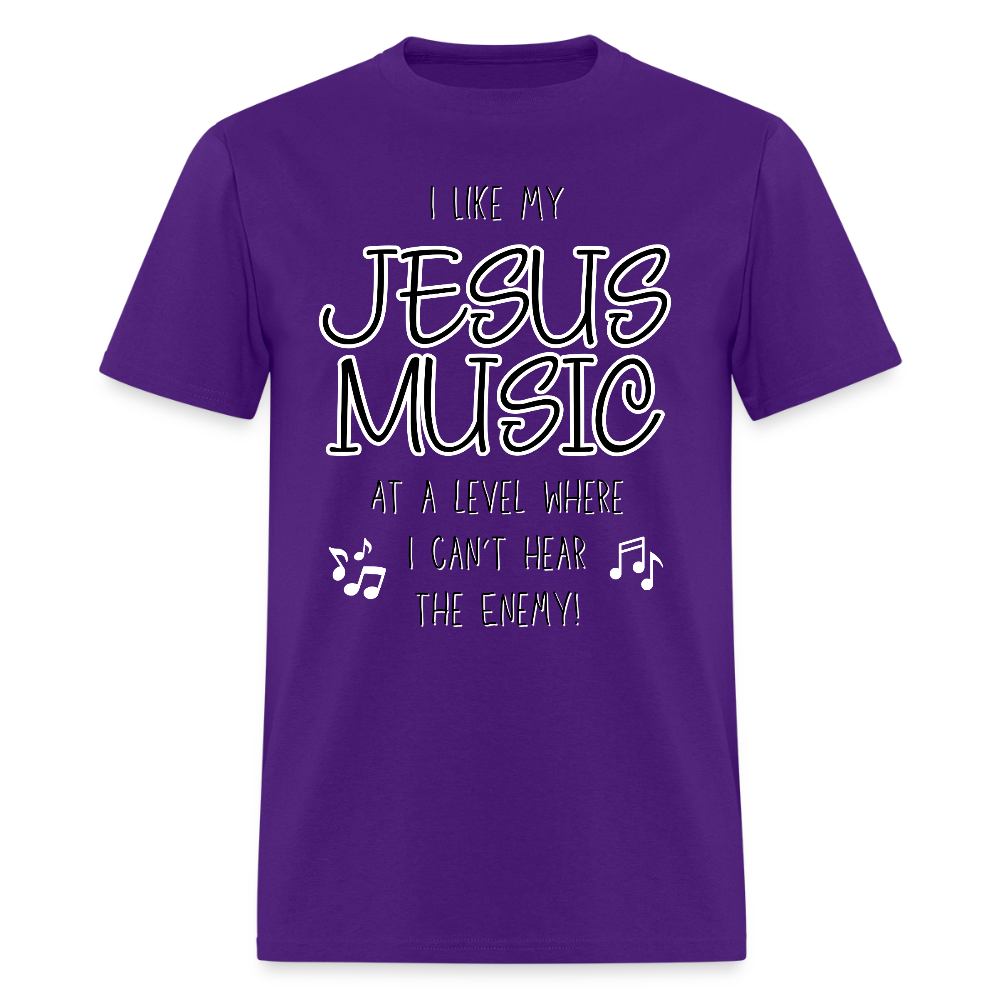 Jesus Music T-Shirt | GILDAN 5000 - purple