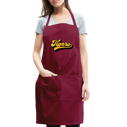 Tigers Adjustable Apron - burgundy
