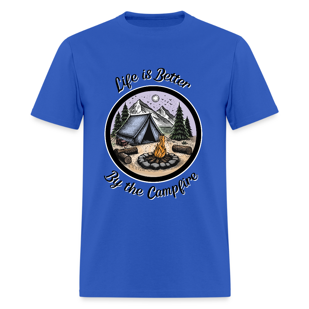 By The Campfire T-Shirt | GILDAN 5000 - royal blue
