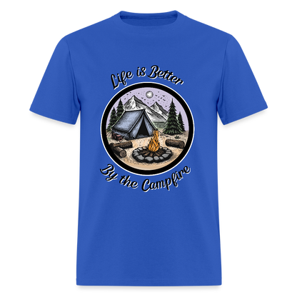 By The Campfire T-Shirt | GILDAN 5000 - royal blue