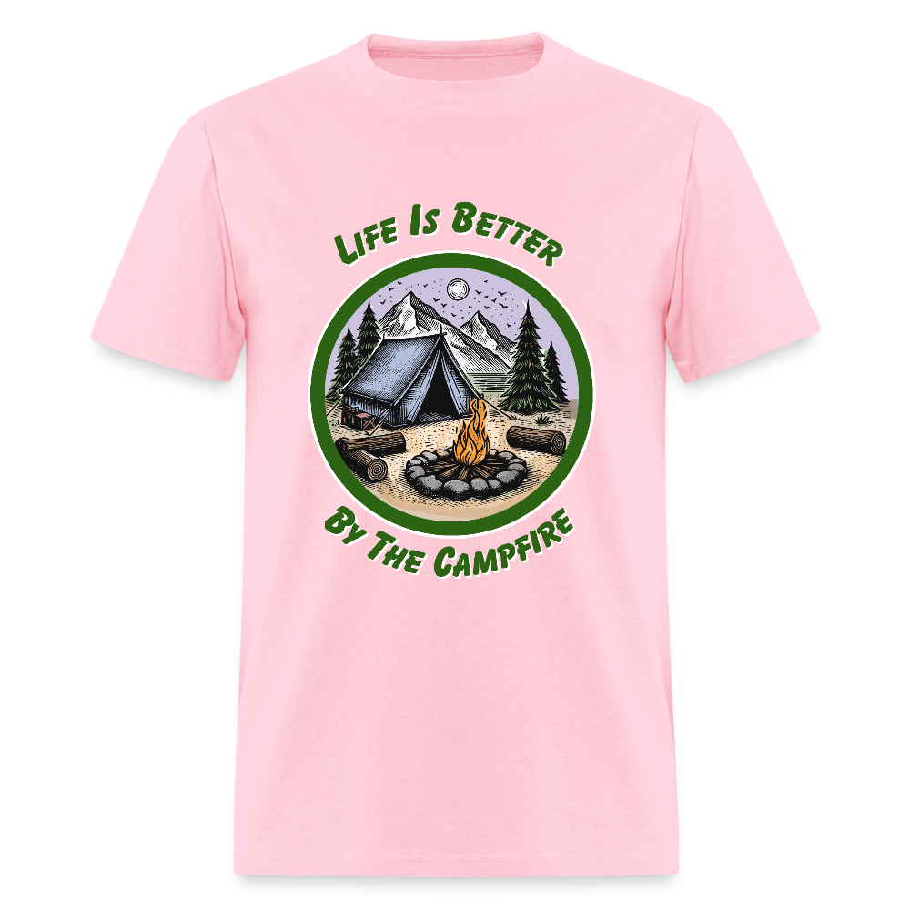 By the Campfire T-Shirt | GILDAN 5000 - pink