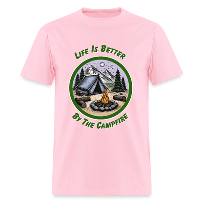 By the Campfire T-Shirt | GILDAN 5000 - pink