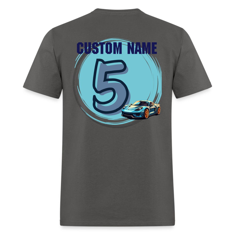 Daddy of the Birthday Car 5 Custom Classic T-Shirt - charcoal