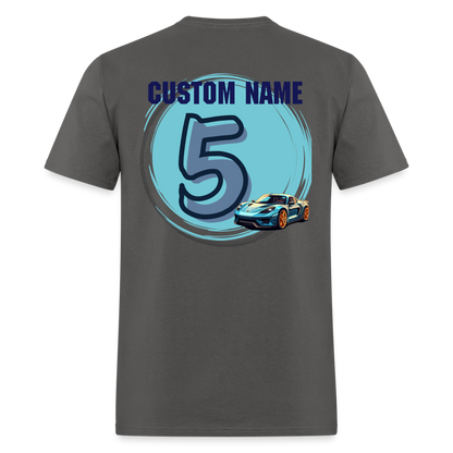 Daddy of the Birthday Car 5 Custom Classic T-Shirt - charcoal