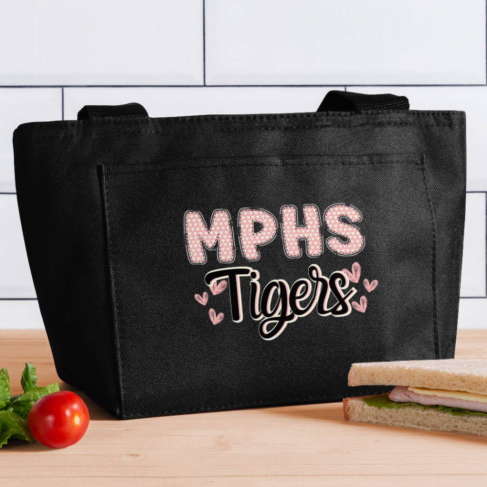 MPHS Tigers Recycled Insulated Lunch Bag - black