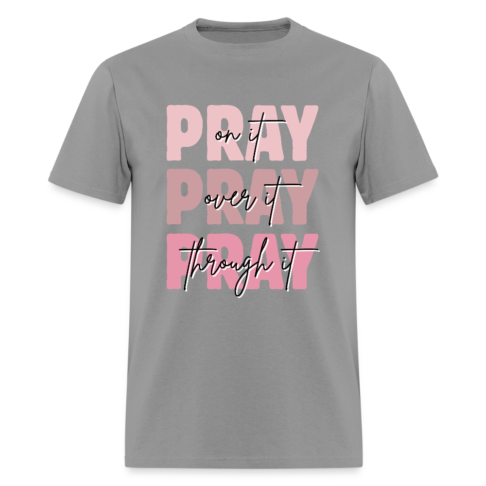 Pray God is Listening T-Shirt | GILDAN 5000 - gravel 