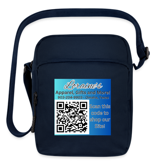 Loraine's Merch Upright Crossbody Bag - navy