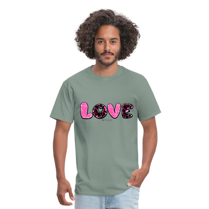 John 3:16 Pink and Black Classic T-Shirt - sage