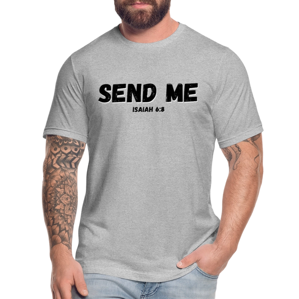Send Me Unisex Jersey T-Shirt by Bella + Canvas - heather gray