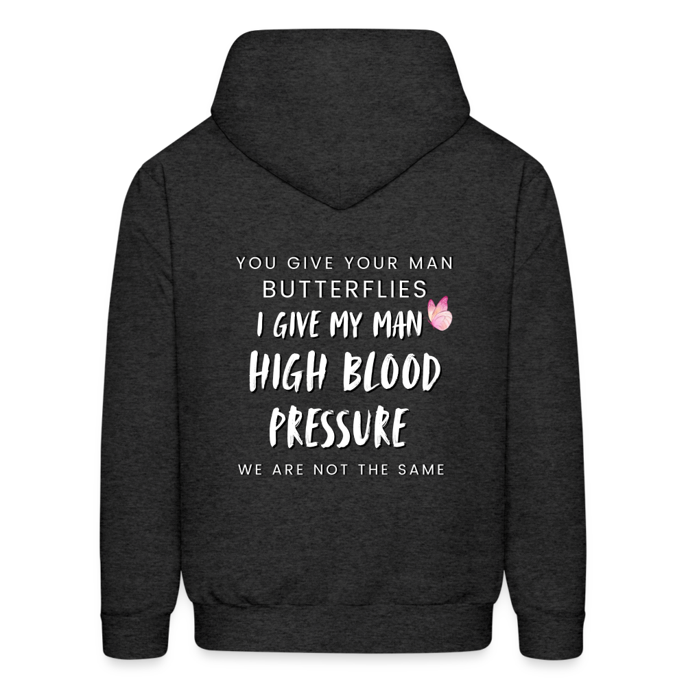 FWC Butterflies/ High blood Pressure Hoodie - charcoal grey