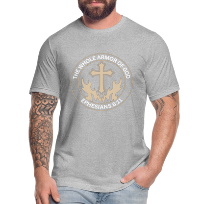 Ephesians 6:11 Unisex Jersey T-Shirt by Bella + Canvas - heather gray