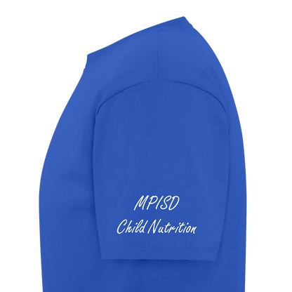 MP LOVE COOKIES- Child Nutrition T-Shirt | GILDAN 5000 - royal blue