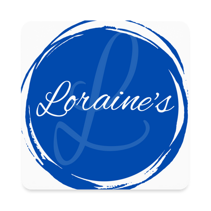 Loraine's Square Magnet - white