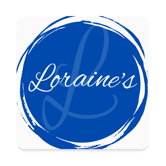 Loraine's Square Magnet - white