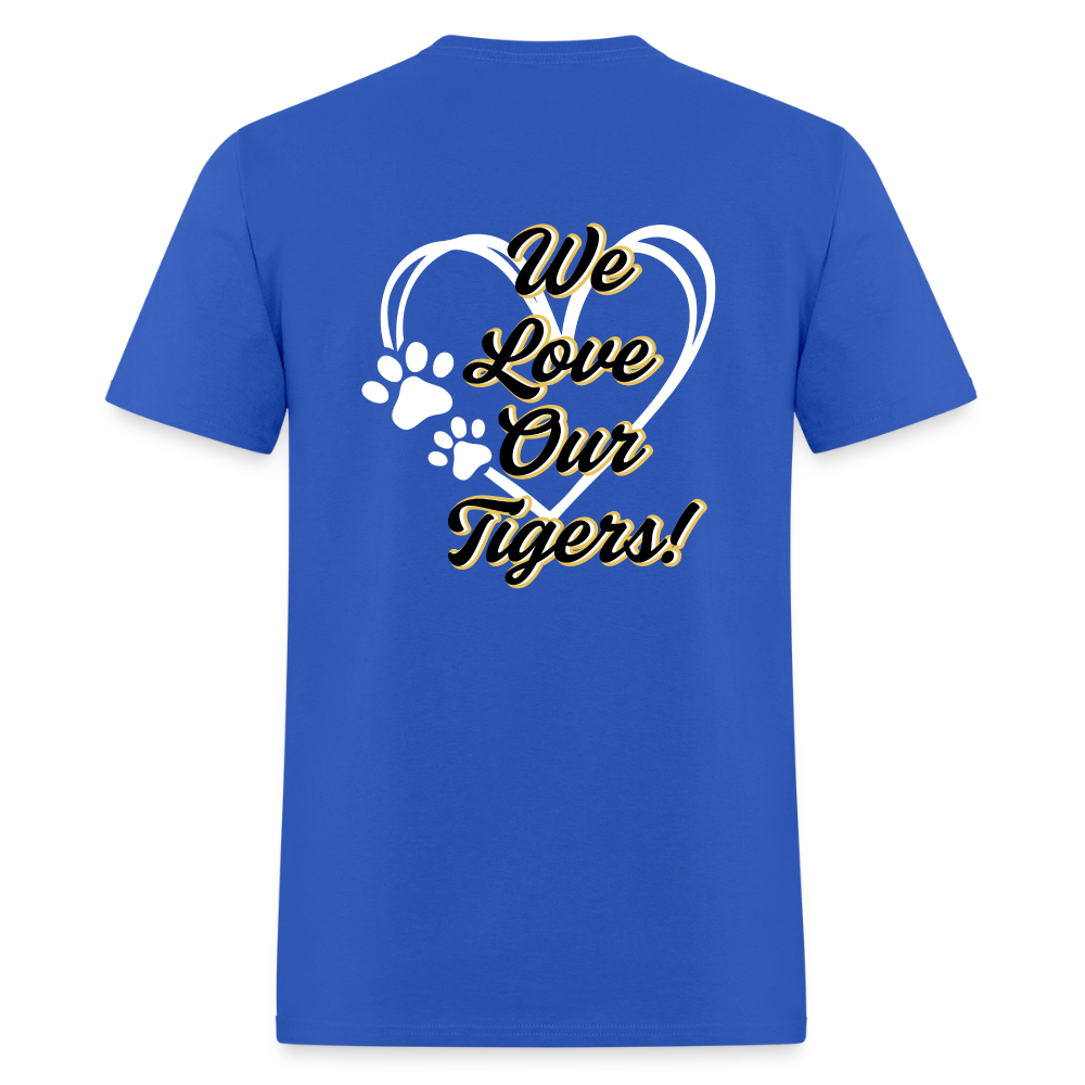 MPHS Black and Gold Love  T-Shirt | GILDAN 5000 - royal blue