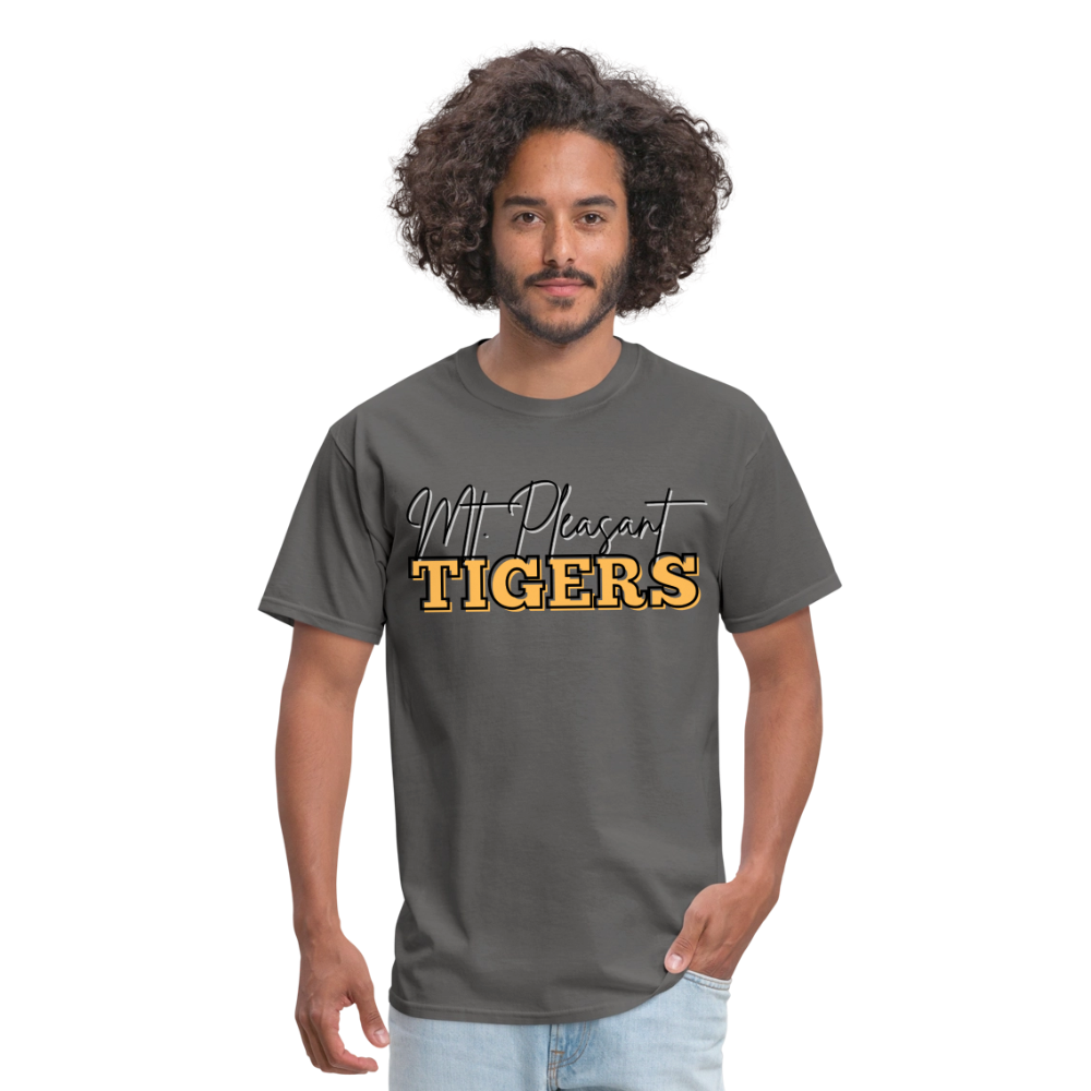 MP Tigers Bleed Black & Gold T-Shirt | GILDAN 5000 - charcoal