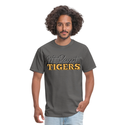 MP Tigers Bleed Black & Gold T-Shirt | GILDAN 5000 - charcoal
