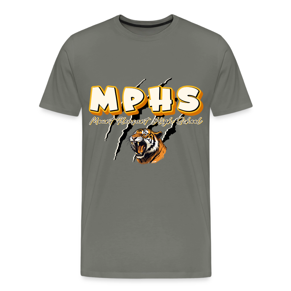 MPHS Tiger Premium Adult T-Shirt - asphalt gray