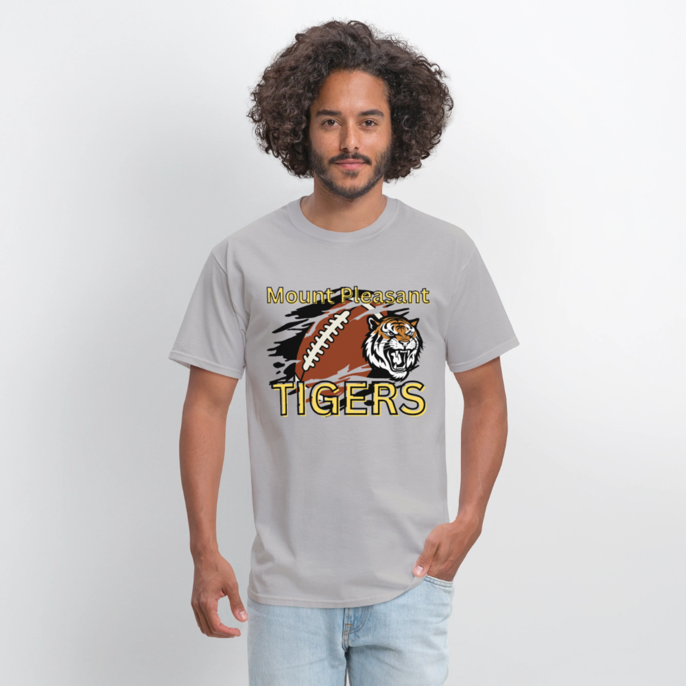 Mount Pleasant TIGERS Football T-Shirt | GILDAN 5000 - gravel 