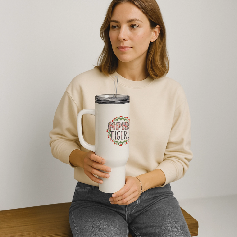 MPHS Berry Special Care 40 oz Travel Tumbler - white