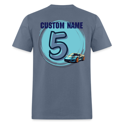 Mommy of the Birthday Boy 5 Custom Classic T-Shirt - denim