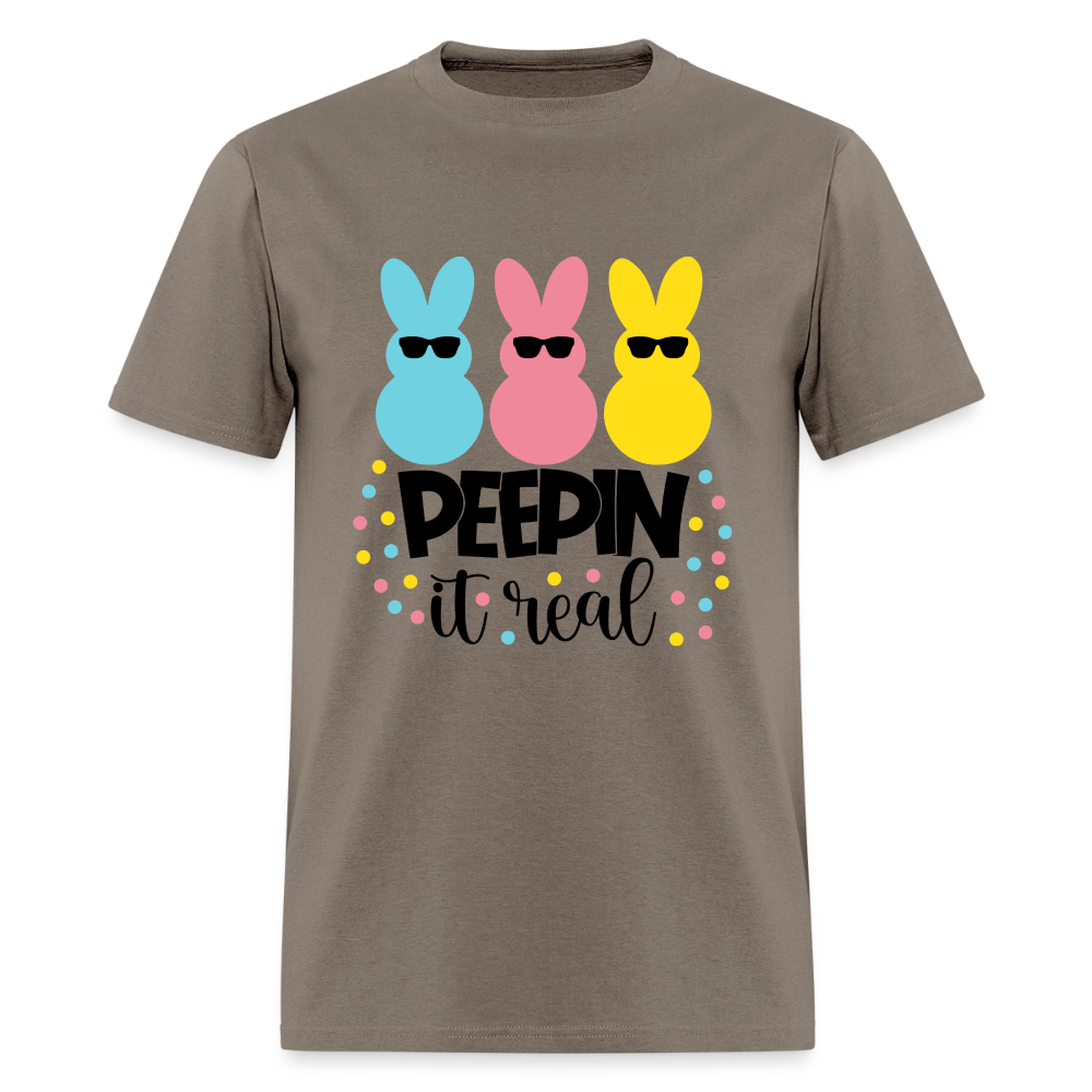 Peepin it real T-Shirt | GILDAN 5000 - safari