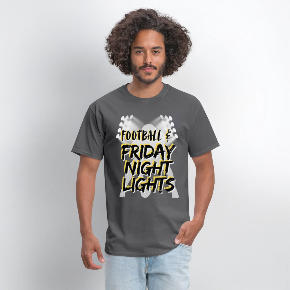Football & Friday Night Lights T-Shirt | GILDAN 5000 - charcoal