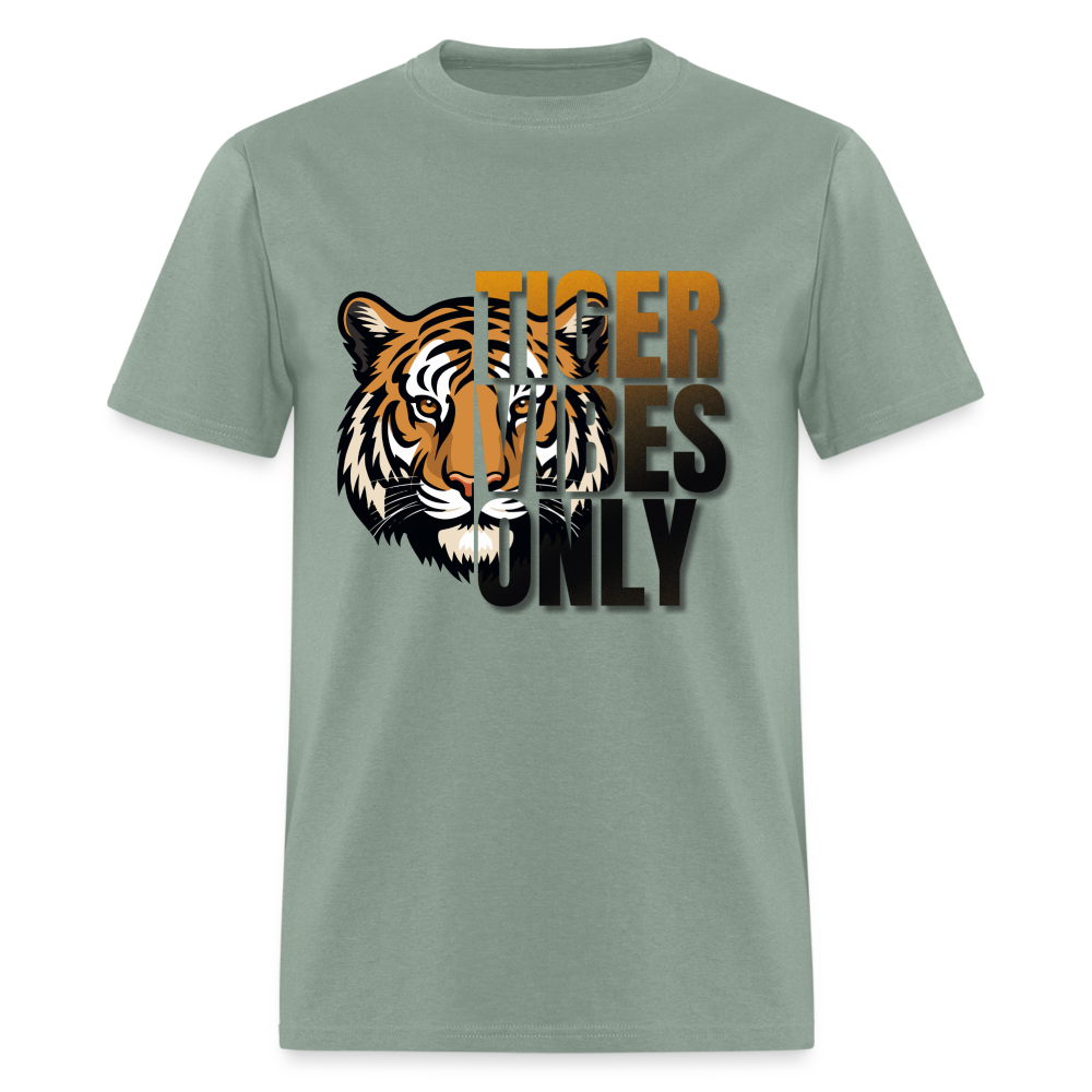 Tiger Vibes Only Unisex Classic T-Shirt - sage