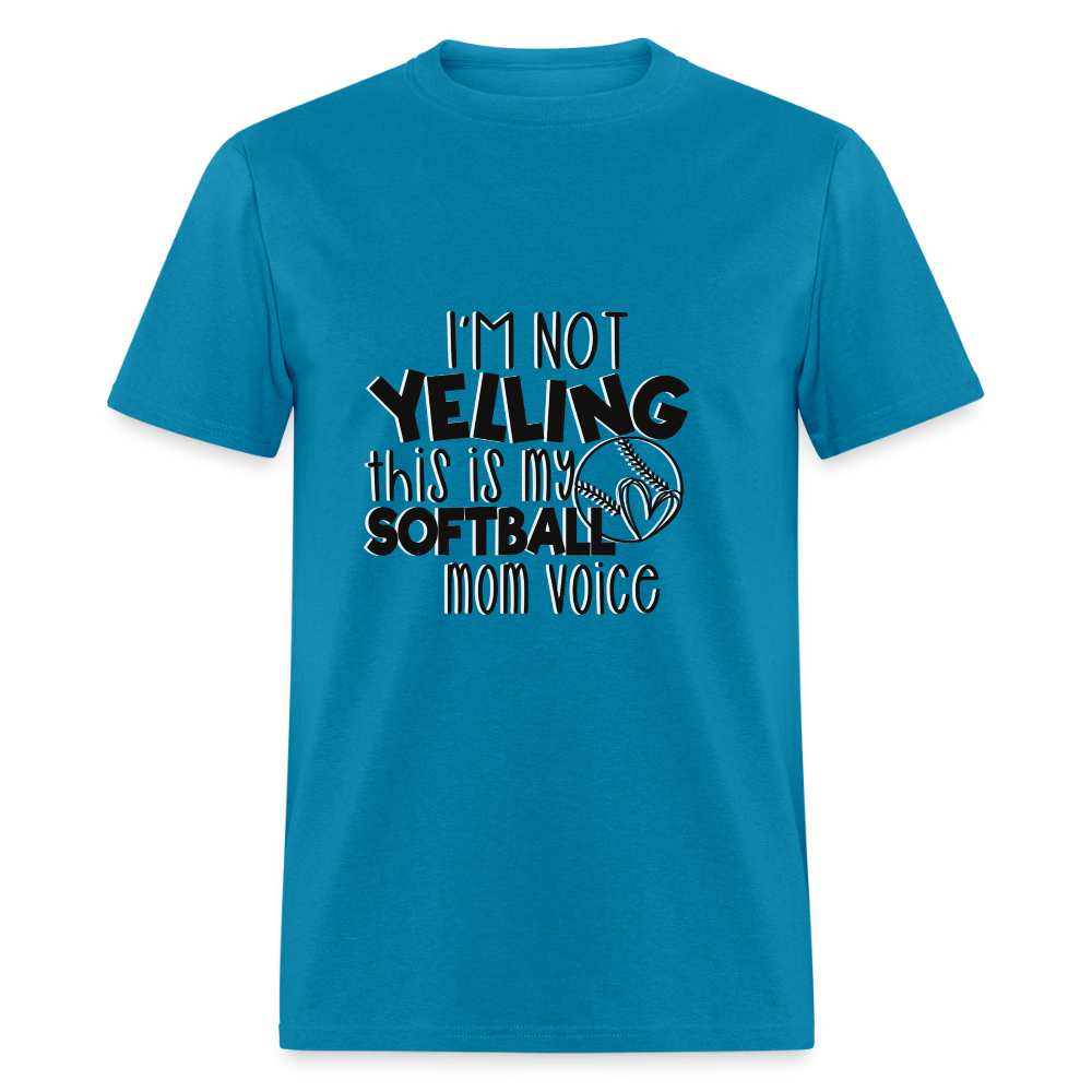 Softball Mom Voice Classic T-Shirt - turquoise