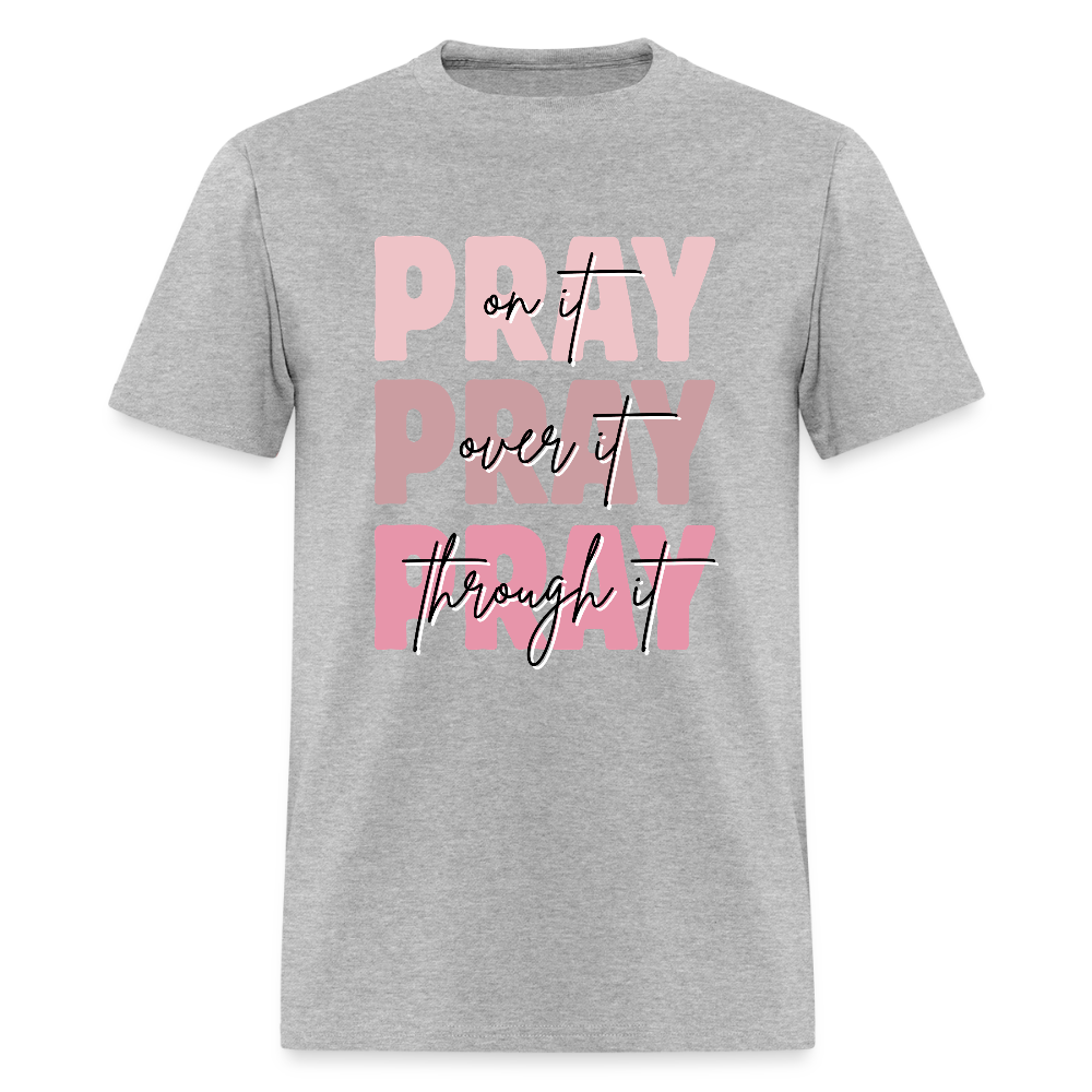 Pray God is Listening T-Shirt | GILDAN 5000 - heather gray