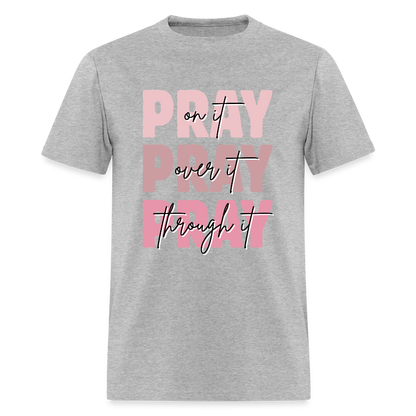 Pray God is Listening T-Shirt | GILDAN 5000 - heather gray