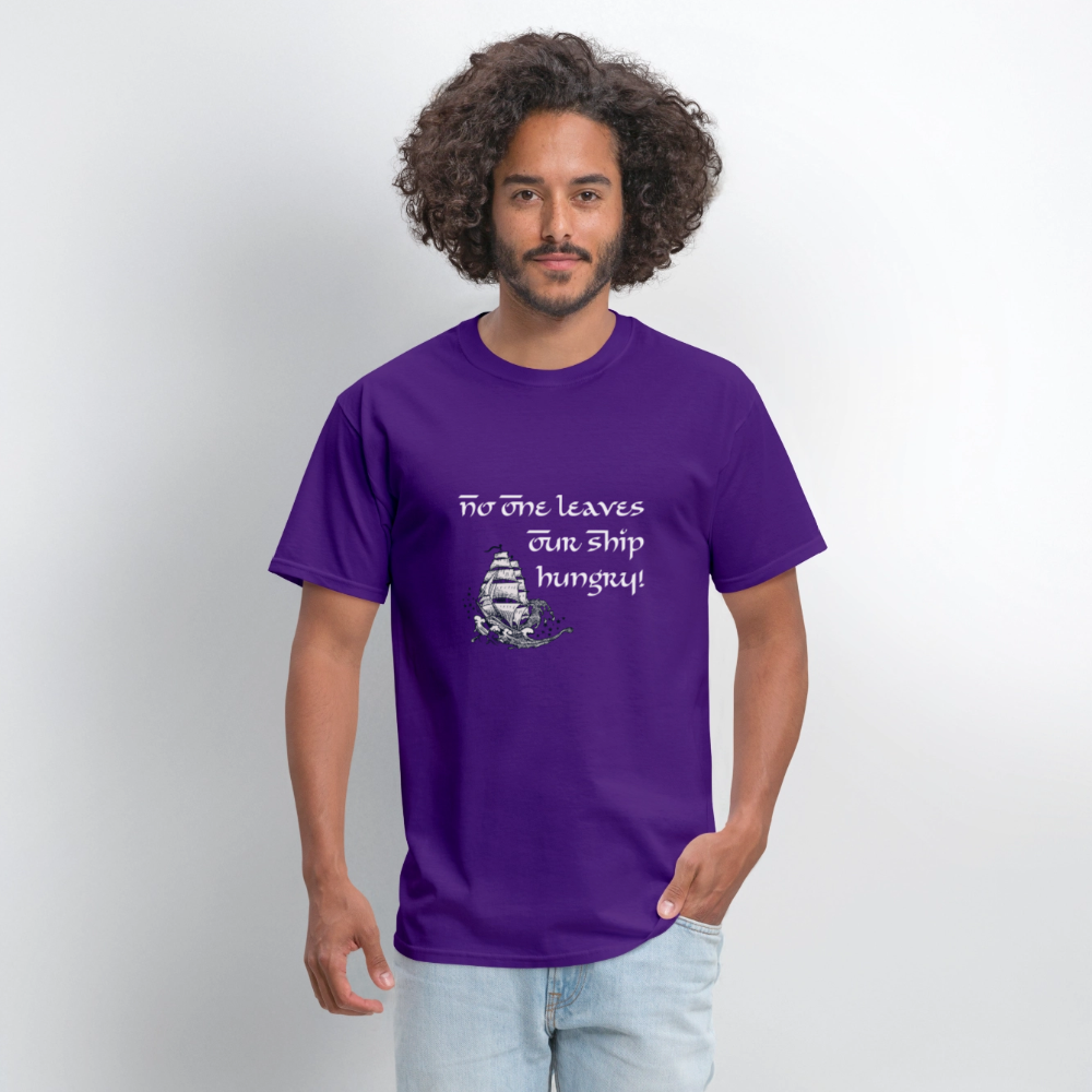 No One Leaves Our Ship Hungry Classic T-Shirt - purple
