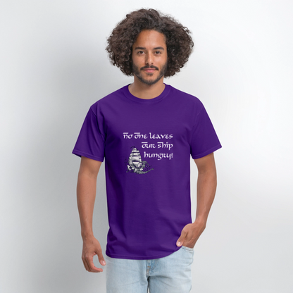 No One Leaves Our Ship Hungry Classic T-Shirt - purple
